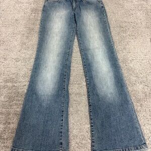 Stylish Blue Flare Jeans for Women